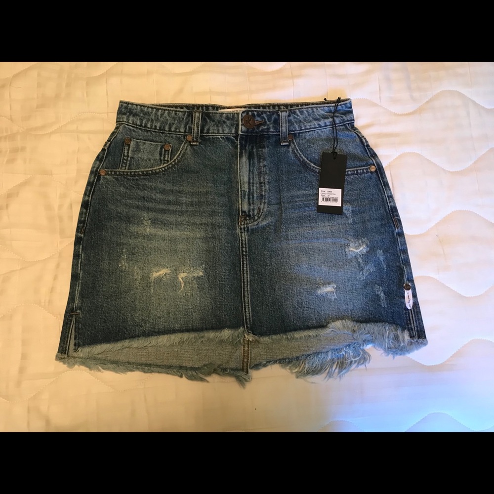 Brand New W Tags OnexTeaspoon Denim Skirt